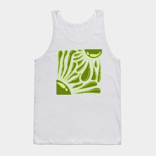 Green flowers Tank Top